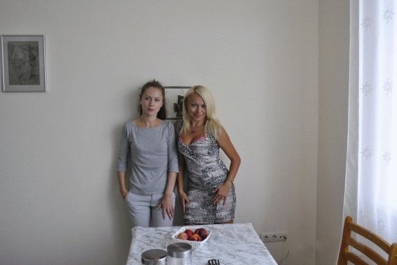Sveta and Anna, wall